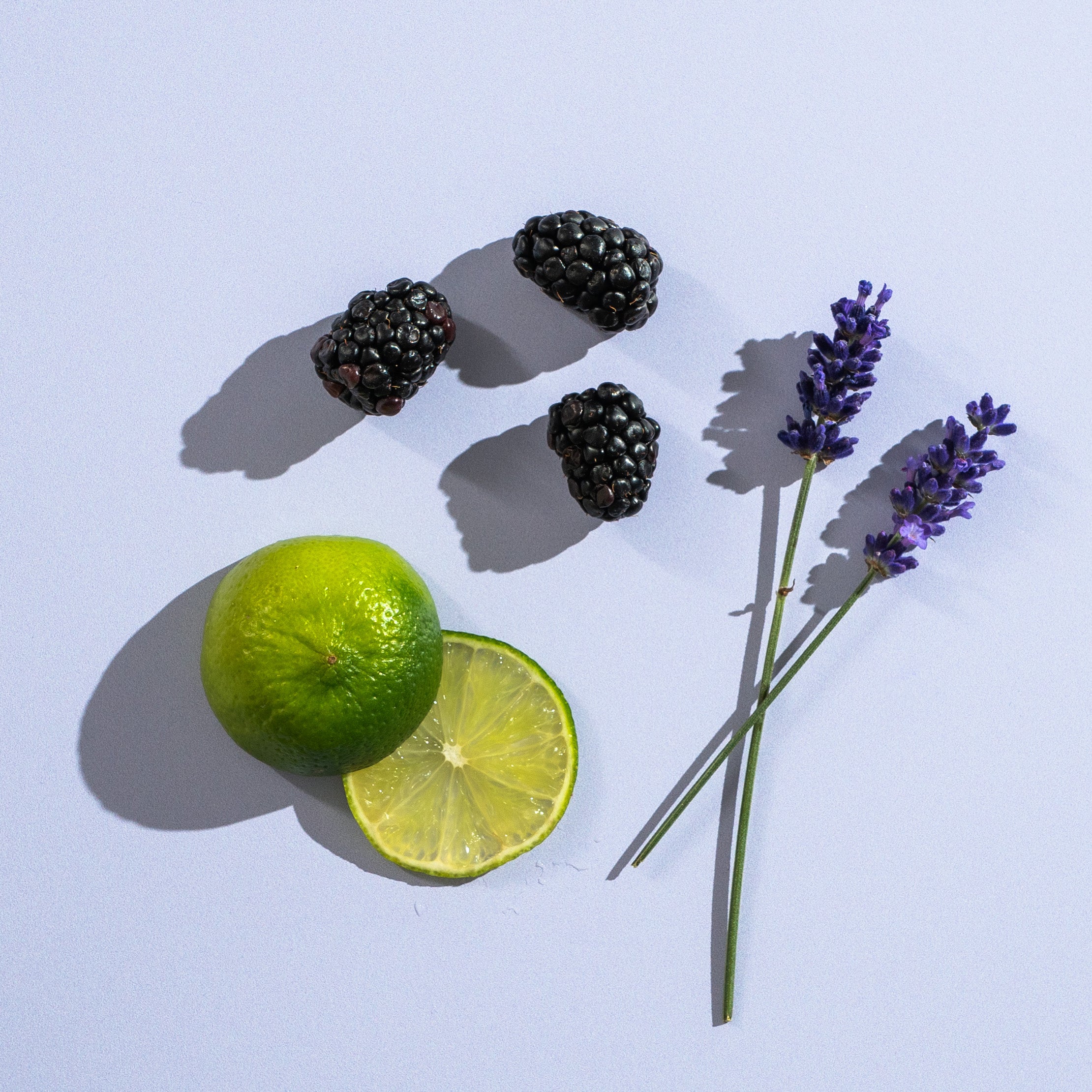 Blackberry, Lime & Lavender Alcoholic Cordial Ingredients