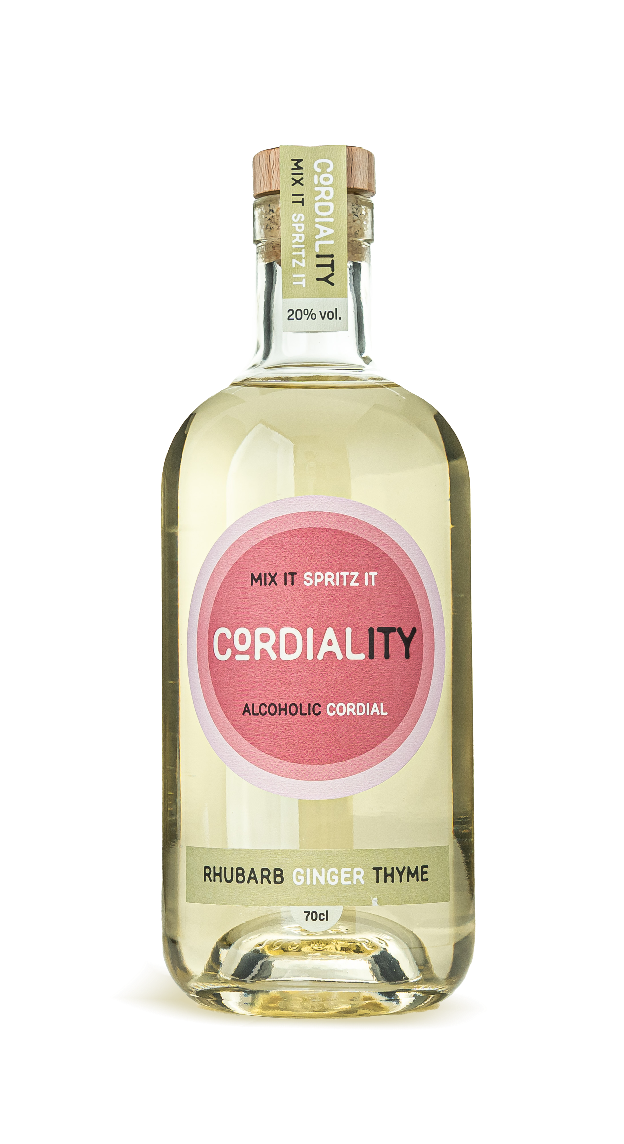 Rhubarb, Ginger & Thyme - Classic Alcoholic Cordial